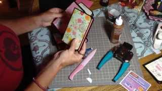 tutorial of dollar tree note pad holder- possible gift for co-workers etc...
