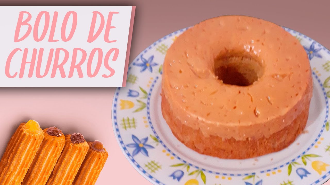 Receita de Bolo de Churros da Vó Rosa Receita de Bolo de Churros da Vó Rosa
