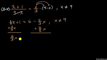 Rational Equations intro - Khan Academy