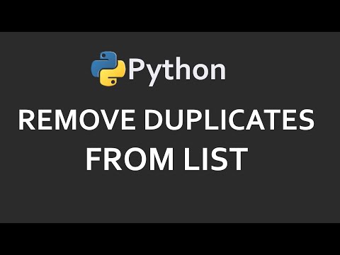 Remove Duplicates From