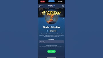 Musk empire riddle of the day 4 October | musk empire riddle of the day today