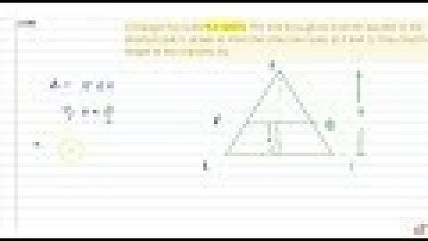 IIT JEE TRIGONOMETRIC FUNCTIONS A triangle has sides 6,7, and 8. The line   through its incenter ...
