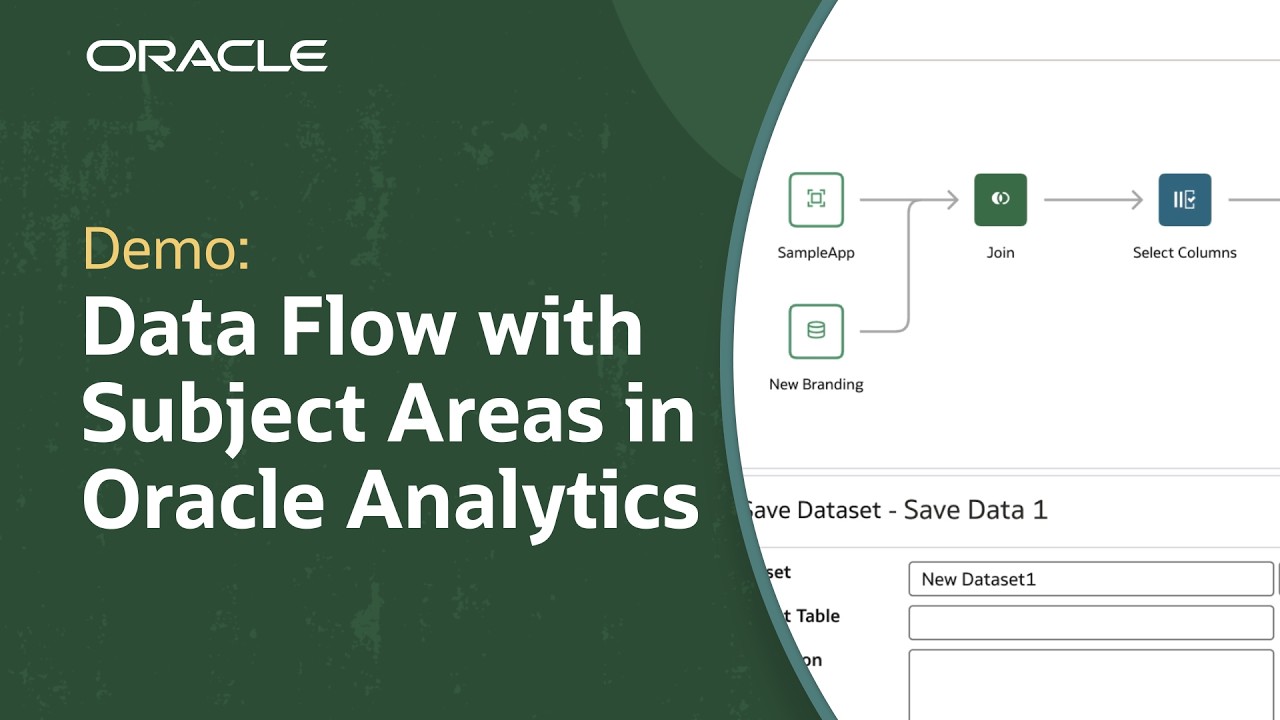 How to Use Subject Areas in Data Flows in Oracle Analytics Cloud