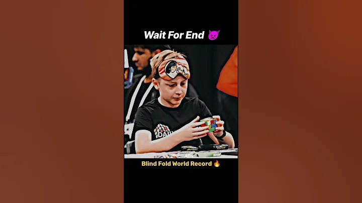 Charlie Eggins Blind Fold Solve World Record 12.1 Seconds 🔥 | #viral  #rubikscube #shorts