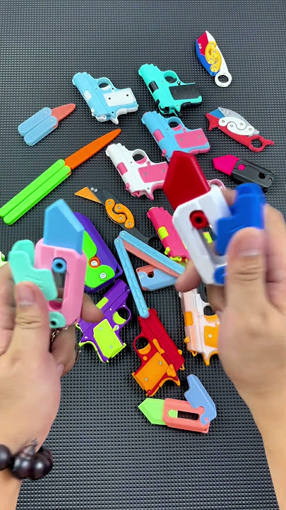 gravity knife & baby m1911 #toygun #toy