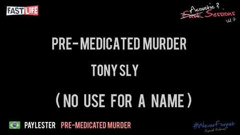 Paylester - "Pre-Medicated Murder" (No Use For A Name, Acustic Video Cover)