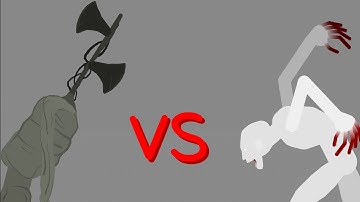 Siren Head vs SCP-096 | Stick Nodes Animation