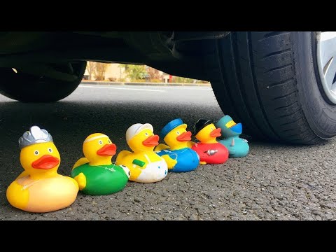 【Asmr】アンパンマン・トーマスと、働く車を車のタイヤで踏んでみた！！【Asmr】バイキンマン（アンパンマン）とドラえもんがスイカになったよ！！スイカの中身は何色かな？