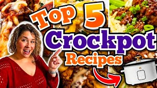 ⭐ TOP 5 ⭐ MIND-BLOWING CROCKPOT RECIPES YOU MUST TRY! | QUICK & EASY SLOW COOKER MEALS
