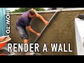 How to plaster an outside wall