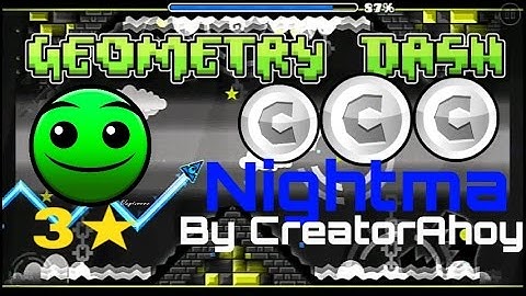 Easy User Coins #14 Geometry Dash [2.0] Nightma By CreatorAhoy