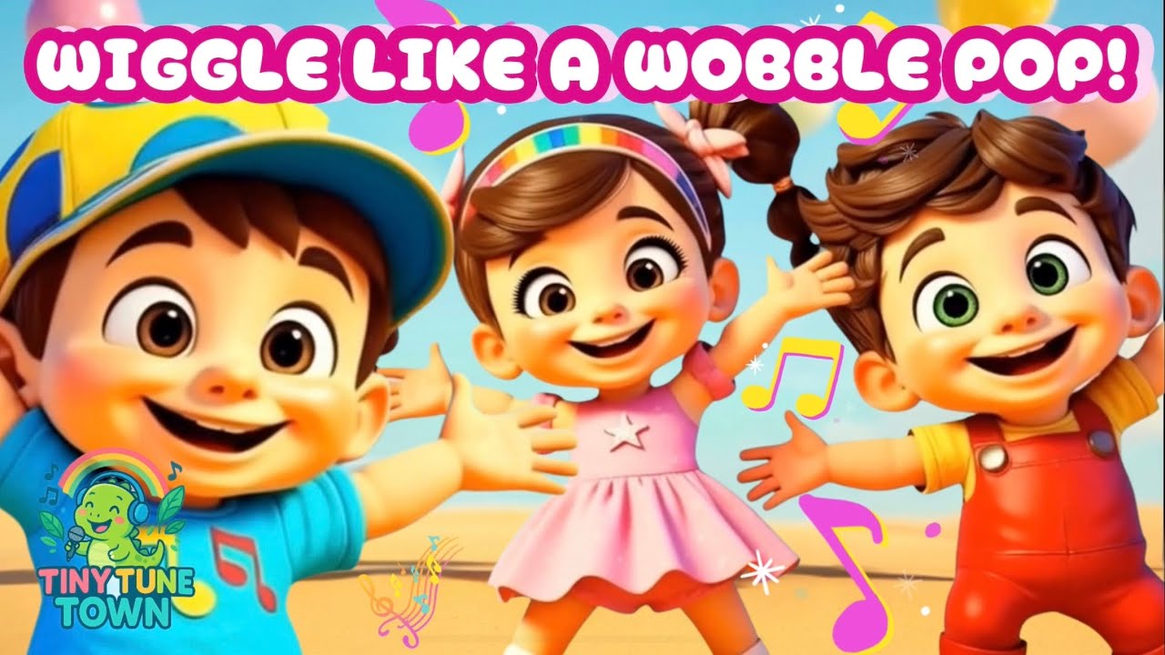 WIGGLE Like a WOBBLE POP! 🎉 | Tiny Tune Town - Nursery Rhyme & Kids Song