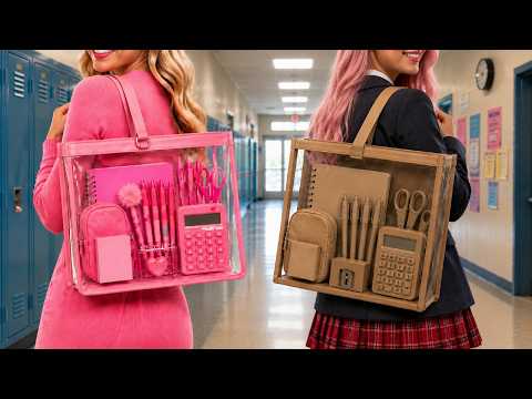 Rich vs Normal Student 😂✏️ Funny Situations At School by School Tool