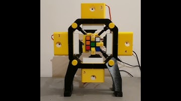 Fully 3D-Printed Rubik’s Cube Solving Robot V3