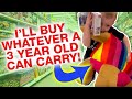 I’ll buy WHATEVER a 3 year old can carry challenge 🛒💸