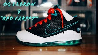 lebron 7 red carpet red laces