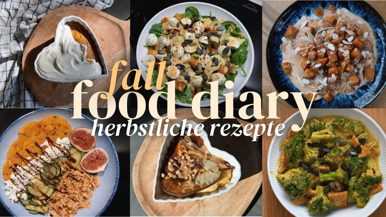Fall Food Diary 🍄‍🟫👩🏼‍🍳 🎃 5 Tage Herbst Rezepte
