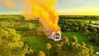 Huston House on Butler Island in Darien, GA, destroyed by fire on June 26, 2024.