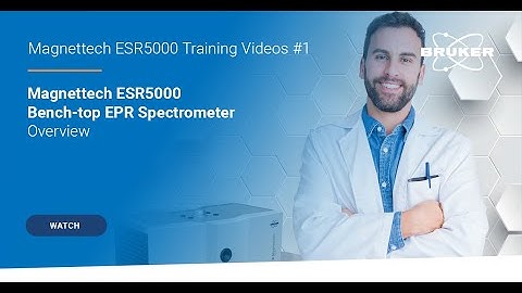 Overview of the Magnettech ESR5000 Bench-Top EPR Spectrometer | EPR Training #1