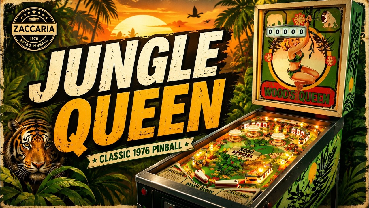 Wood's Queen (1976) (Retro) (Zaccaria) Pinball VR | Complete