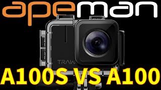 APEMAN New A100S vs A100 2nd ver.と1st ver. TRAWO 新型と旧型比較 アクションカメラ ActionCamea New&Old ver. 1