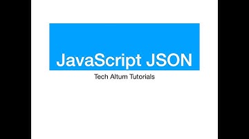 JavaScript JSON | JSON Parse and Stringify