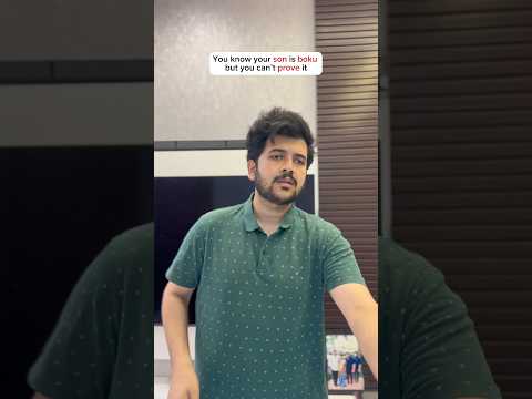 Your son is boku but can’t prove it😂|Prudhvi Mania|#prudhvimania #shorts #telugushorts #dad #son