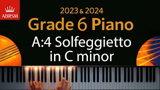 ABRSM 2023 & 2024 - Grade 6 Piano exam - A:4 Solfeggietto in C minor ~ C. P. E. Bach