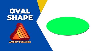 How to insert oval shape in affinity publisher