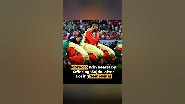 Morocco Win hearts by Offering 'Sajda' after Losing Semi-Final #football #morocco #foryou #shorts