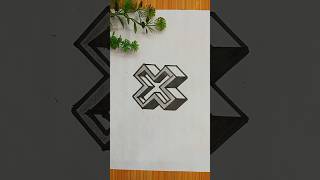 Easy and unique 3d illusion Drawing 😍 ll voice of @MrBeast2 #shortvideo