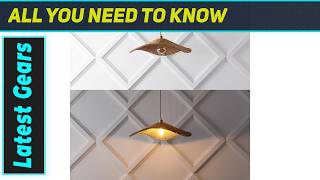 JONATHAN Y Miko Rattan Pendant: Amazing Coastal Modern Glow
