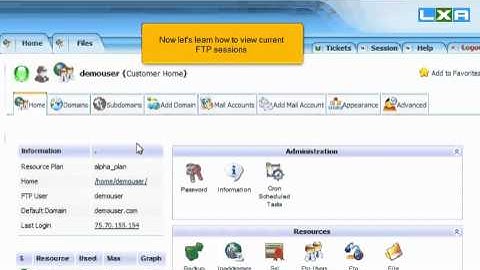 How to view current FTP sessions in LxAdmin/Kloxo (Flipper Host)