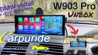 Carpuride NEW *** W903 Pro *** Apple CarPlay FM Bluetooth Head Unit  - Unbox and BMW Full Install