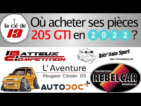 Ou trouver ses pièces de 205 GTI en 2022 ?