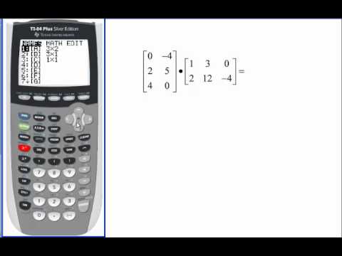 ვიდეო: როგორ გავამრავლოთ მატრიცები გრაფიკულ კალკულატორზე?