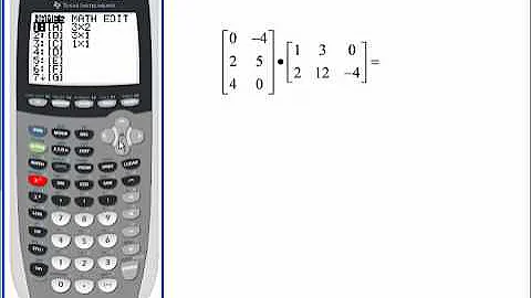 Multiplying Matrices TI  84