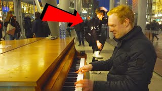 I played DANCE MONKEY on piano in public while someone is DANCING