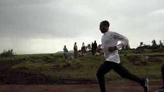 Kenenisa Bekele training for Amsterdam marathon
