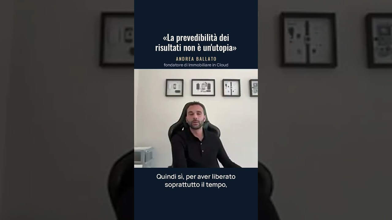 Agente immobiliare e prevedibilità dei risultati: Andrea Ballato a Visionari #Shorts