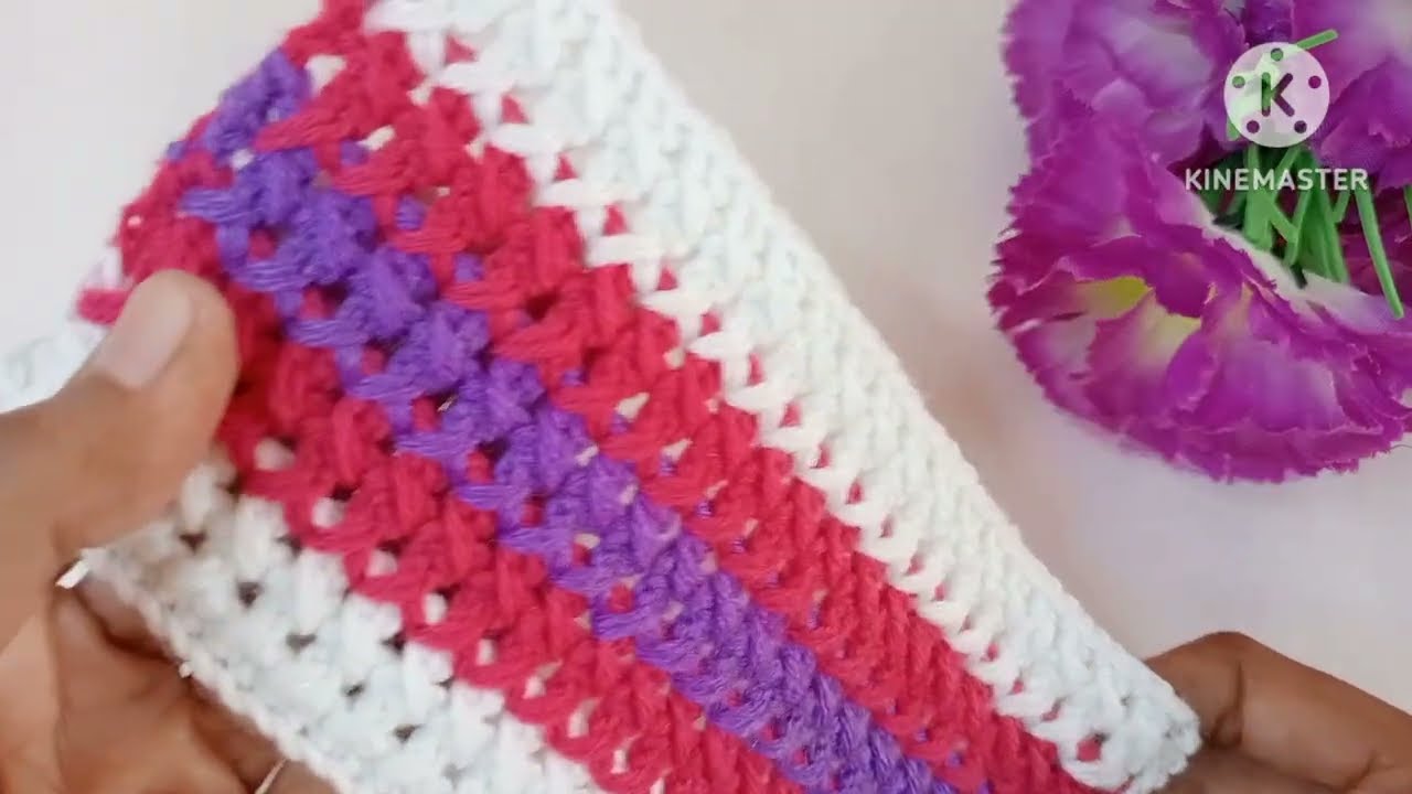 How to crochet baby blanket pattern for beginners ✅ Easy step by step tutorial #arjuknittinglove 