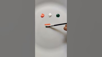 Satisfying Tricolour Mixing| Indian Flag Colour #shorts #asmr #trendingshorts  #watercolor