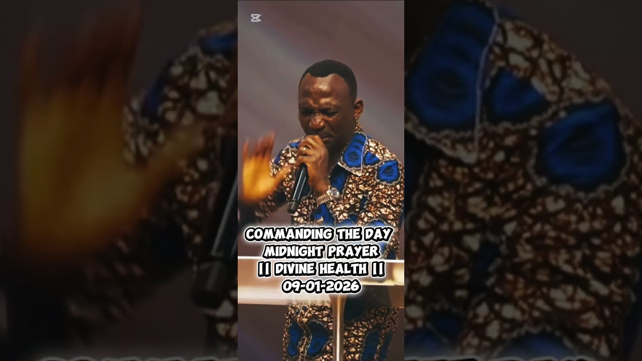 COMMANDING THE DAY MIDNIGHT PRAYER || DIVINE HEALTH || 09-01-2026 