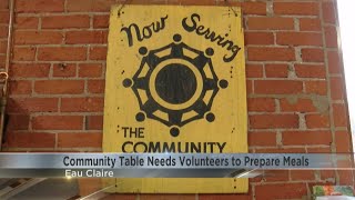 The Community Table asks for volunteer meal preparation help as demand increases