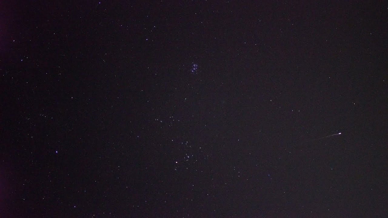 Gemini Meteor Shower &  Comet 46P-Wirtanen, Real Time 12/15/2018