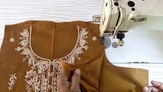 How to attach lining for suit || Astar wala suit stitching | Full Sewing Process on Sewing Machine