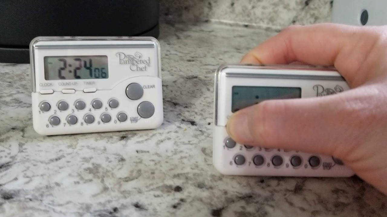 How to Set Your Pampered Chef Timer - YouTube