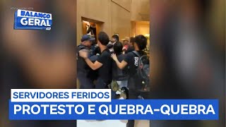 Protesto na Camara Municipal de Belem termina com servidores feridos