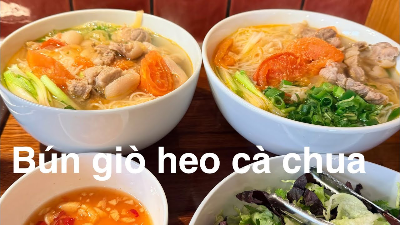 Cách nấu bún giò heo ngon ,dễ nhanh