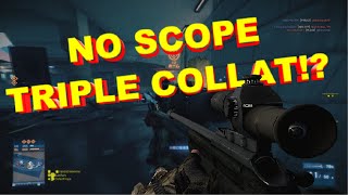 First NOSCOPE triple collat on BF3 with Crazy Reactions